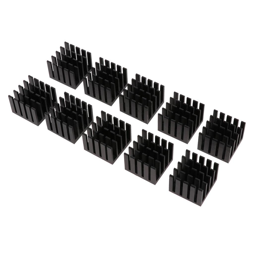 LOOM TREE 20x20x16mm Aluminum Heat Sink Heatsink Cooler Fin Black Computer Components & Parts | Fans, Heat Sinks & Cooling | CPU Fans & Heat Sinks