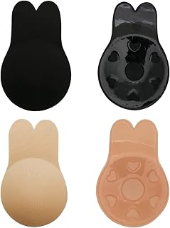 DIOB Cupid Pads Invisible Bra, Invisible Lift Up Bra, 2 Pairs Sticky Bra Adhesive Invisible Bra, Reusable Adhesive Nipple Cover For Women(2PCS)