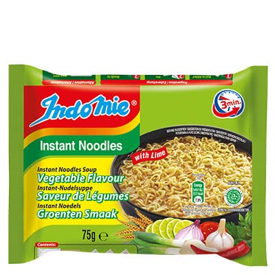 Indomie Nudeln, Gemüse, 75 g, 5 Stück