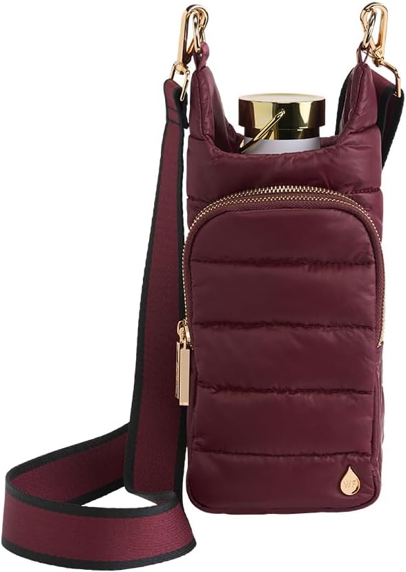 WanderFull Original HydroBag, Water Bottle Holder with Strap, Hands-Free Crossbody Water Bottle Carrier Bag w/Phone Pocket