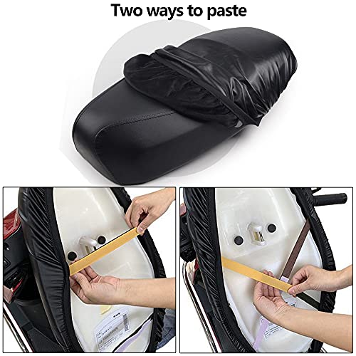 Zacht Lederen Stoelbekleding Waterdichte Motorfiets Scooter Lederen Dubbelzijdige Motorfiets Lederen Bekleding Motorfiets Bekleding Elektrische Voertuig Bescherming Zitkussen Stofdichte Regenhoes - Image 5