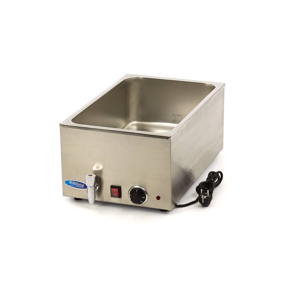 Bagnomaria con Rubinetto escl. Set 1/1 GN Elettrico - Acciaio Inox - Professionale - Mantenimento Cibi in Caldo