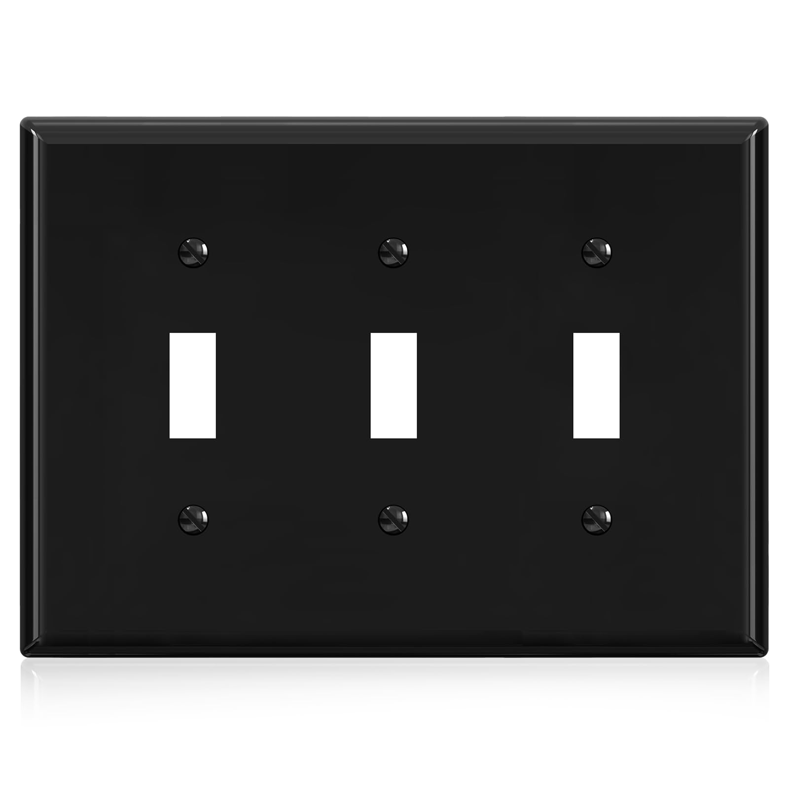 Glossy White Toggle Switch Plates - 2 Pack -12