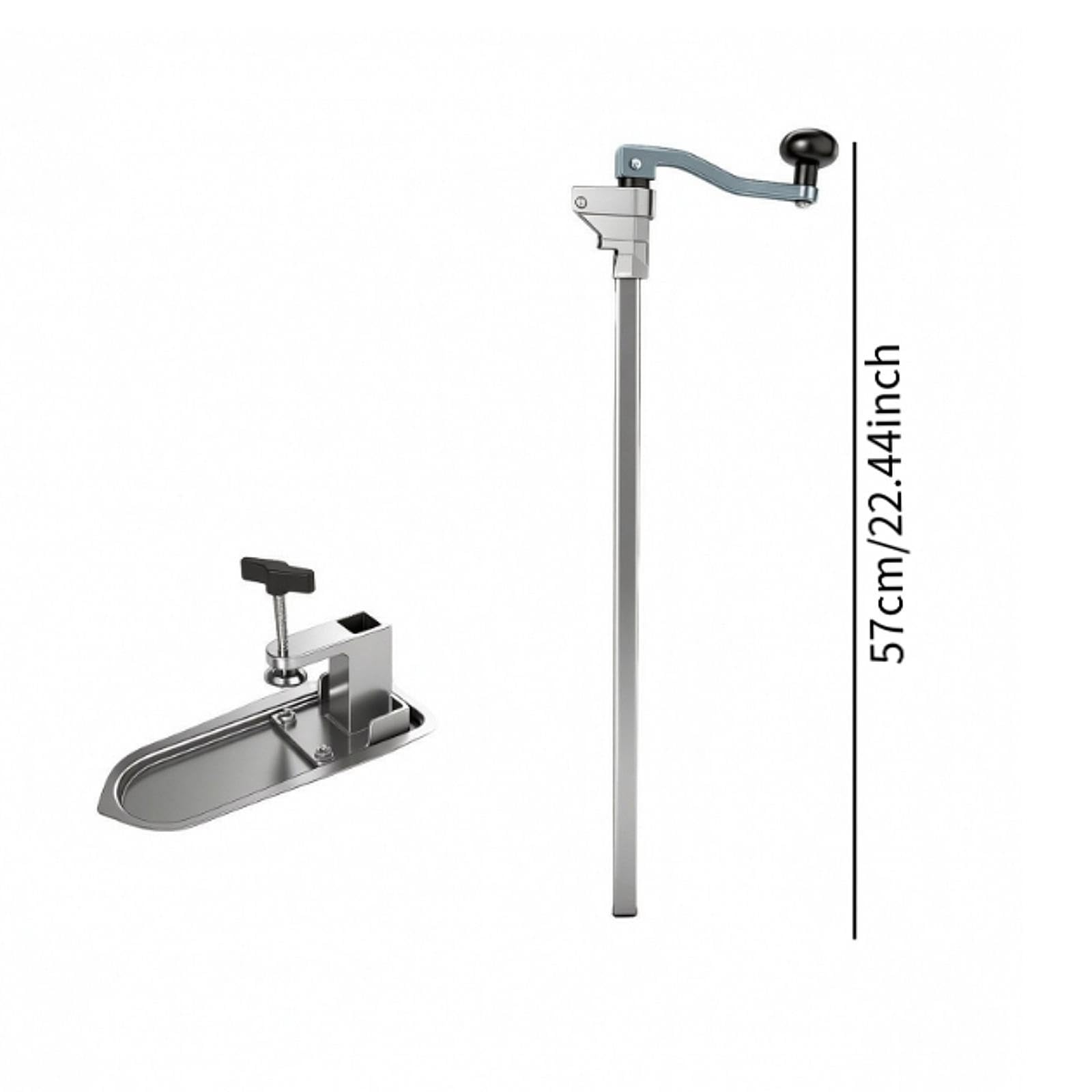 Dosenöffner Manuell Tischmodell Gewerblich Schwerlast mit Edelstahl- Und Aluminiumkörper Abnehmbarer Klemmfuß für Arbeitsplatten Ergonomischer Griff, 57cm