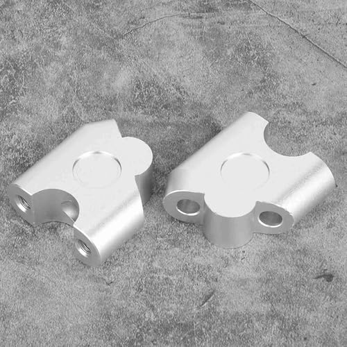 Aramox Uniwersalny Adapter Riser do Kierownicy Motocyklowej, 22 mm, Galwanizowany, Montaż z Tyłu