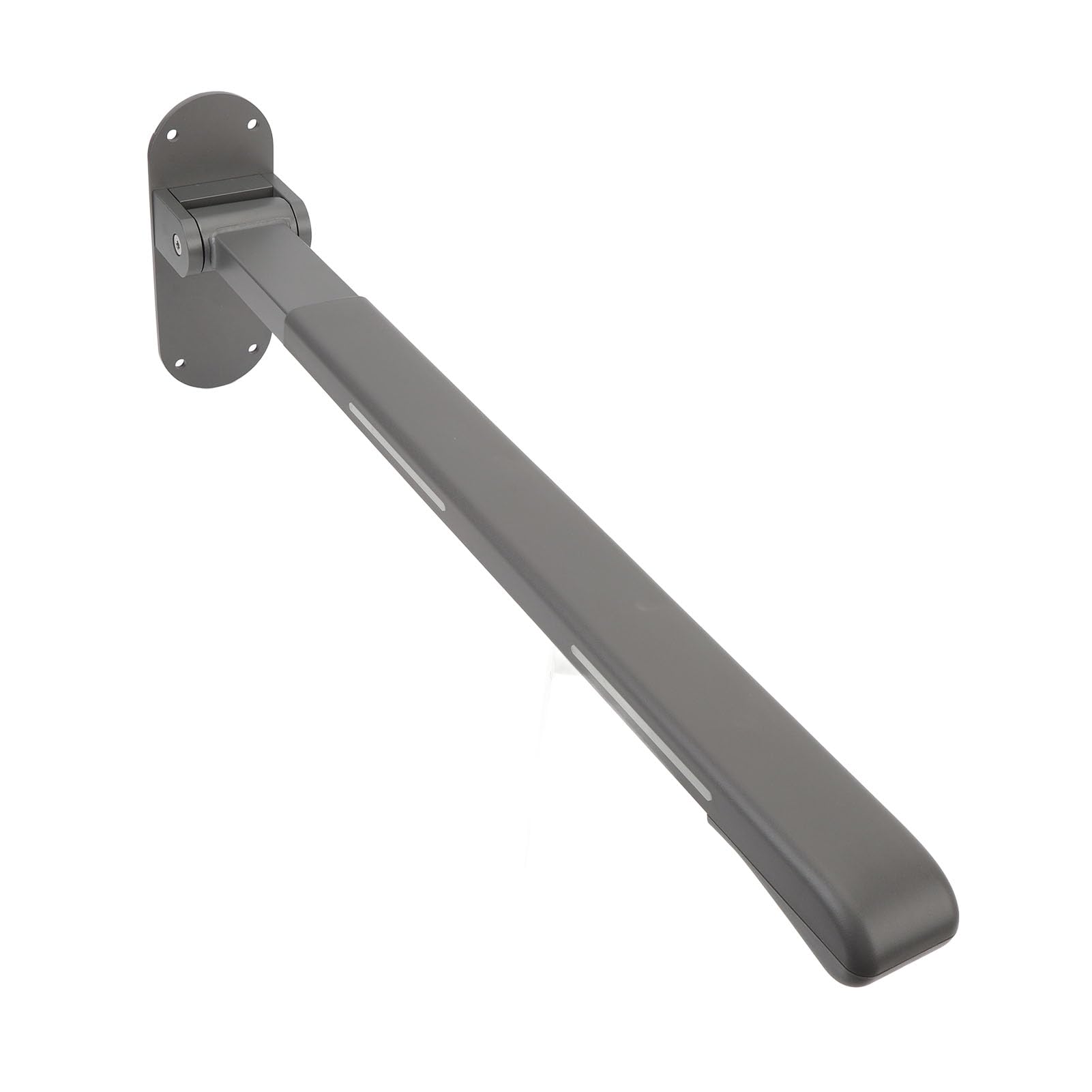 Generic Barra de Apoyo para Baño, Barra de Apoyo para Inodoro Plegable, Barra de Apoyo de Seguridad para Baño para Discapacitados de Acero Inoxidable para Personas Mayores con Diseño