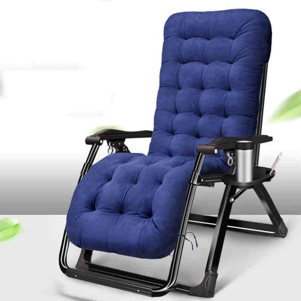 Chaise longue pliante réglable avec structure robuste en acier