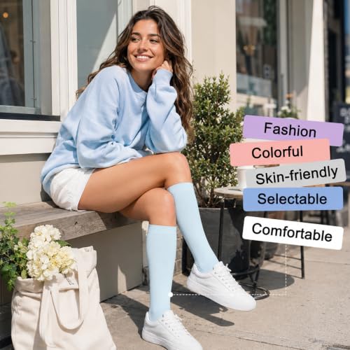 Image of 4 Pairs Compression Socks for Women Circulation-Best Support for Nurses,Running,Athletic,Travel