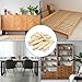 30Pcs Wooden Dowels Assorted, M6 M8 M10 Fluted Wood Dowel Pins, Hard Wood Grooved Plug, 1/4 5/16 3/8 Inch Furniture Woodwork Straight Grooved Dowel for Crafts, Furniture, DIY, Carpentry (6mm 8mm 10mm)