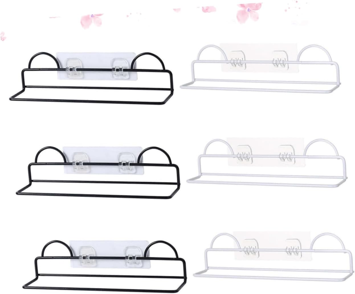6pcs Bathroom Shoe Rack Irony Slipper Hanging Shelf Domestic Shoes Holder Easy Install Irony Organizer