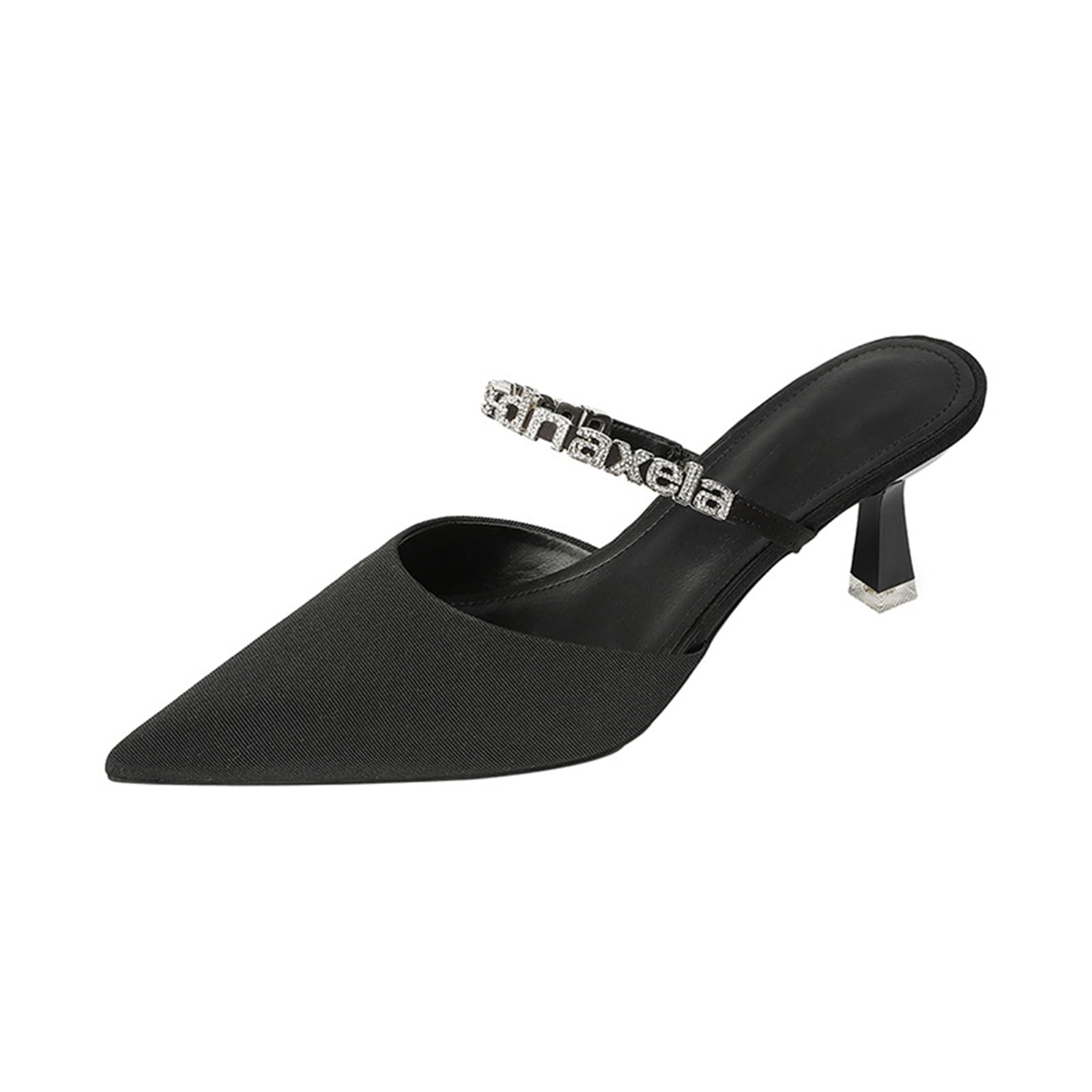 Gattino Tacchi per Le Donne Punta A Punta Mules Dressy Sexy Stiletto Tacco Basso Comfort Pompe Scarpe