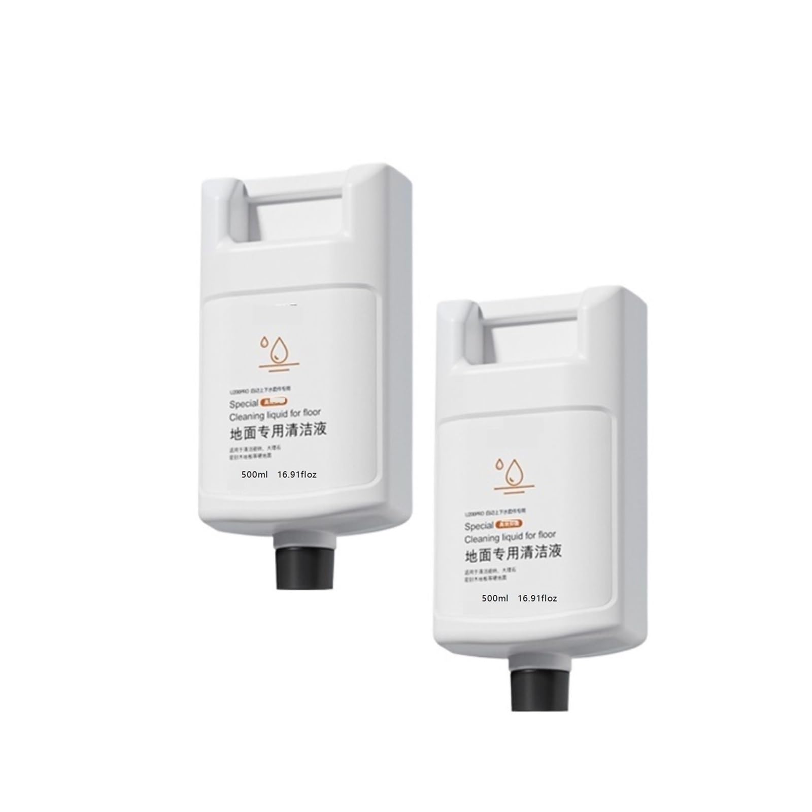 500 ml (16,91 onzas líquidas), líquido limpiador de pisos for barredoras. Compatible for Uwant U200 Pro/Lite 。 Limpiador de suelos Aspiradora Accesorios(2pcs)