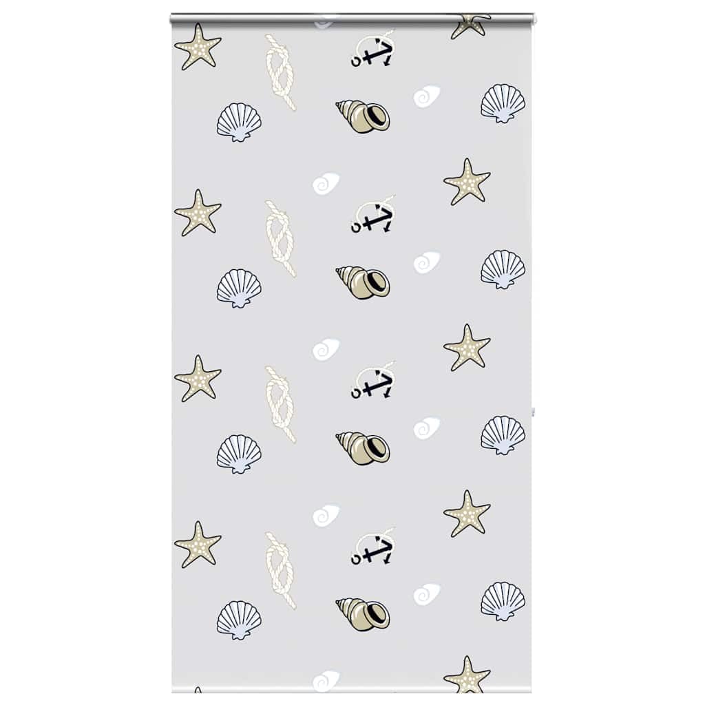 Vidaxl Sea Star Shower Roller Blind With Cassette 120X240 Cm Fabric Width 116 Cm, Shower Blind, Rollup Shower Curtain, Bathroom Shower Blind