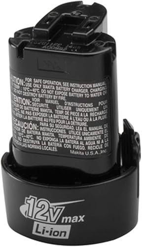 Miniatura 1 de Makita BL1014 - Batería de iones de litio de 12 V, color negro, tamaño de bolsillo