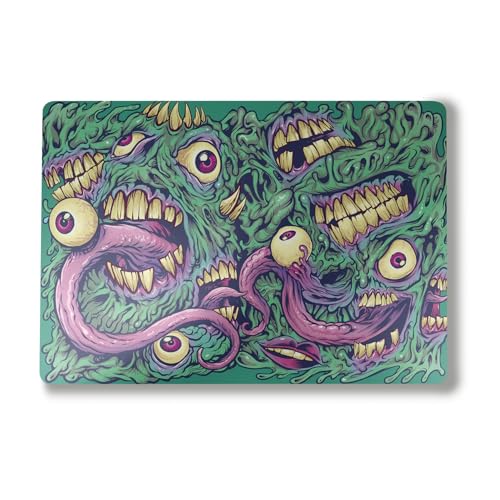 Laptop Skin Compatible with Alienware M18 R2 (2024) - Eyes and Teeth - Premium 3M Vinyl Protective Wrap Decal Cover - Easy to Apply | Crafted in The USA by MightySkins