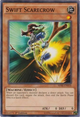 Yu-Gi-Oh! Swift Scarecrow Card - SDSE-EN016 Common 1st Edition - From Synchron Extreme Structure Deck