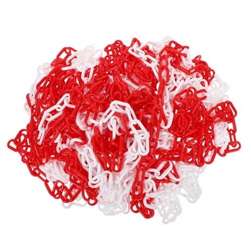 Chaîne de sécurité en plastique rouge pour délimitation