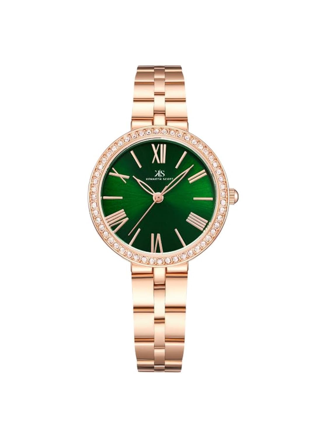 Kenneth Scott Women Green Dial Analog Watch - K23502-RBKG, Bracelet (B0CGZRDJG6) Amazon Price History, Amazon Price Tracker