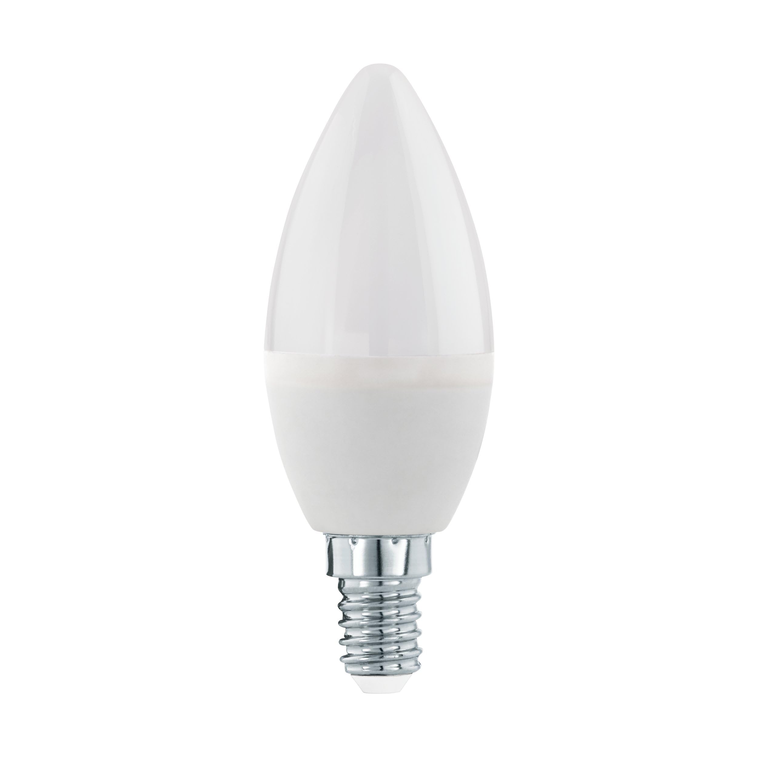Eglo LED E14 Candle Bulb, 6 Watt (Equivalent to 40 Watt), 470 Lumen, E14 LED Warm White, 3000 Kelvin, LED Light Bulb, C37, Diameter 3.7 cm,11643