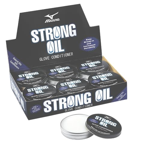 Mizuno Strong Oil Ball Glove Conditioner, Blue, 1 Can