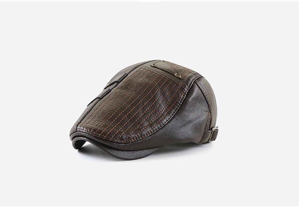 Dark Coffee Duck Tongue Cap Middle-Aged and Elderly Hat Padded Outdoor Leisure Forward Beret