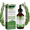 Aceite de Romero Para el Cabello, Aceite de Romero Para Mujeres y Hombres, Orgánic Rosemary Oil de La Piel, Cejas, Pestañas, Nutre el Cuero Cabelludo y Estimula el Crecimiento del Cabello 60ML.