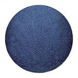 MomTumd Round Rug 44 in Navy Blue Office Chair Mat Dark Blue Desk Chair Mat for Rolling Chair Multi-Purpose Carpet Low-Pile Desk mat for Office Home