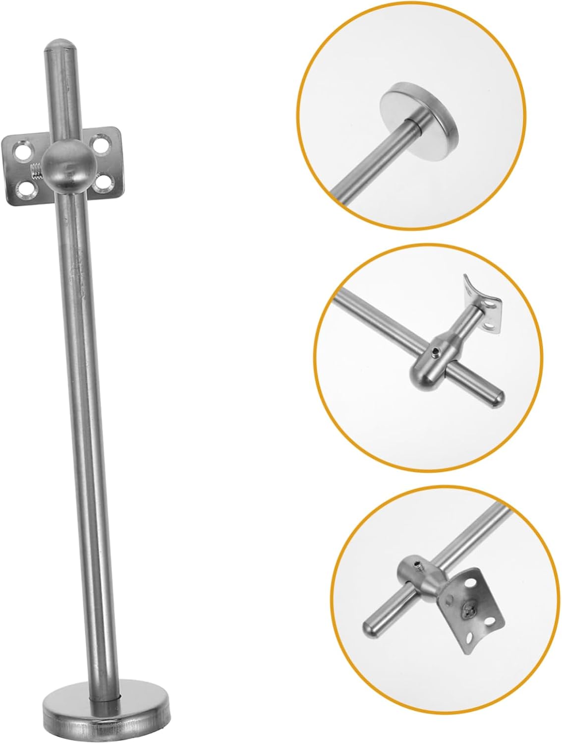 Stainless Steel Handrail Brackets for Wall Support Durable Wall-Mounted Fixtures for Stairs and Corridors Sleek Modern Design Reliable Banister Brackets