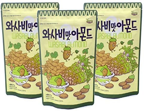 Korean Gilim Almond snacks (Gilim Wasabi Almond (pack of 3))