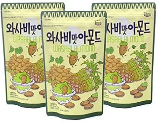 Korean Gilim Almond snacks (Gilim Wasabi Almond (pack of 3))
