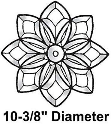 Stained Glass Supplies - 10 3/8 Inch Bevel Cluster for Stained Glass Crafting