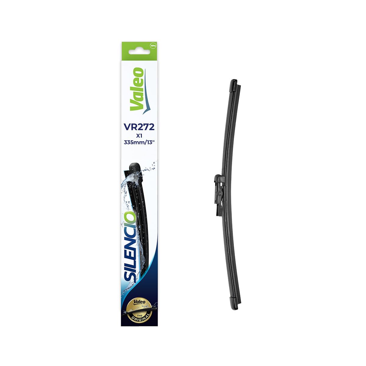VALEO Silencio Essuie-glace - VR272 Balai d'Essuie-glace Plat 335 mm de Haute Performance, Visibilité Supérieure à 360 Degrés -