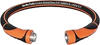 Vista 9 de Giraffe Tools - Manguera conectora corta de jardín de 15 pies x 5/8 pulgadas, resistente, flexible, ligera, material híbrido con mango giratorio