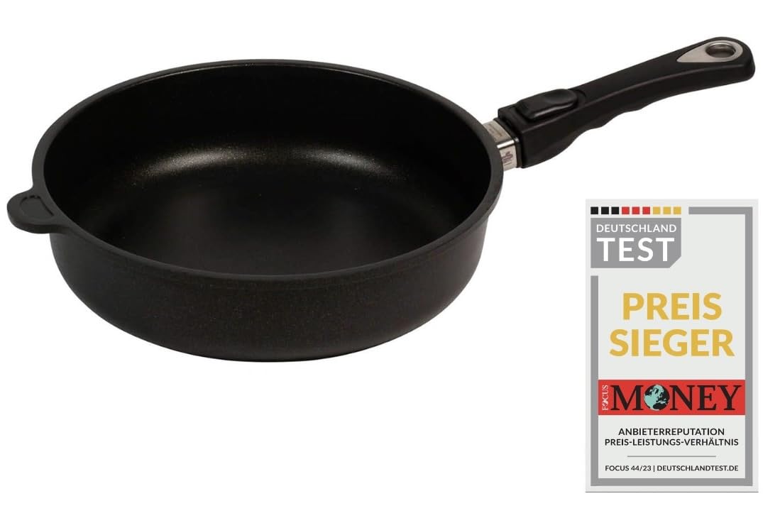 AMT Gastroguss Sauteuse Haut 26 cm, antiadhésive, induction