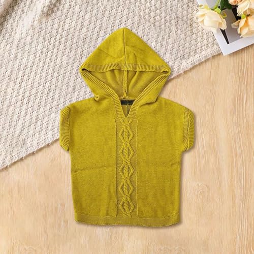 Infant Boys Girls Knitted Sweater Hoodie Sleeveless Solid Color Pullover Kids Warm Fall Winter School 𝚄niform4