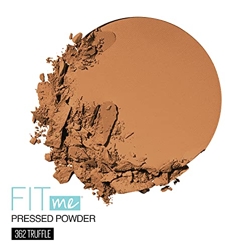Image of Maybelline Fit Me Matte + Poreless Pressed Face Powder Makeup, Truffle, 1 Count (Pack of 2)