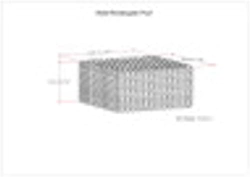 Miniatura 3 de SIMPLIHOME Nate - Puf cuadrado  Otomano tapizado de algodón tejido a mano de 20 pulgadas de ancho en mezcla gris estampada, taburete bohemio o