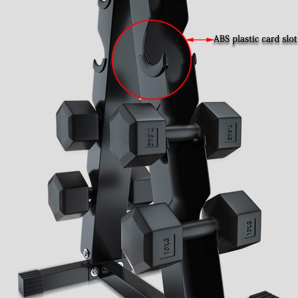 Dumbbell Rack Set, Multifunctioneel Klein Gewicht Rack Met 20 Kg Dumbbells Set, Dumbbell Opbergrek 3 Tier Voor Gym Home Fitness,A