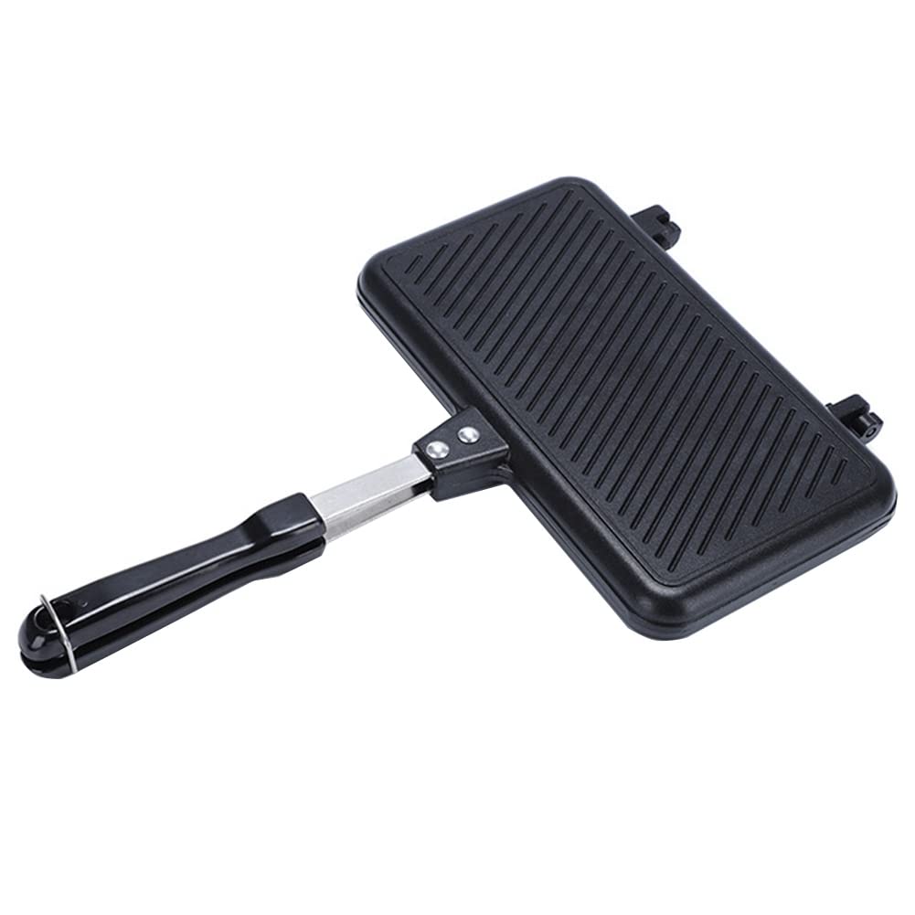 Srutueo Gas Non-Stick Sandwich Maker Sandwich Maker Aluminium Alloy Mould Grill Frying Pan