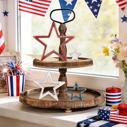 Decoraciones de mesa patrióticas 4th of July set 4 pcs miniatura 6