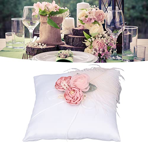 lvifloae Wedding Pillow Cloth Wedding Cushion Romantic Wedding Supplies for Bearer Beach Romantic Wedding Party Ceremony