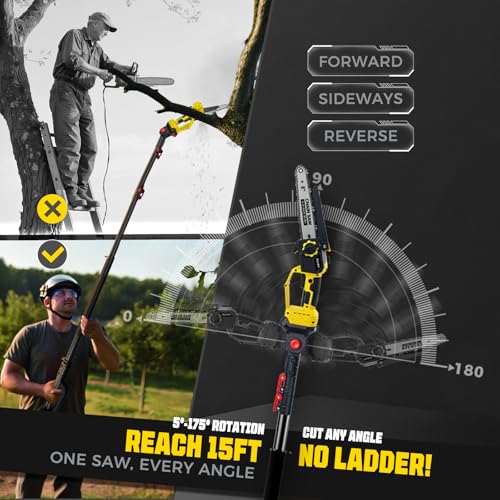 Brushless 2-in-1 Cordless Pole Saw