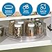 iDesign 14.5-Inch Lazy Susan Organizer - Large Lazy Susan Turntable for Cabinet or Pantry, Clear