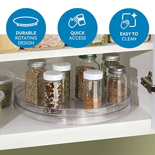 iDesign Linus 14" Clear Turntable Organizer - Image 5