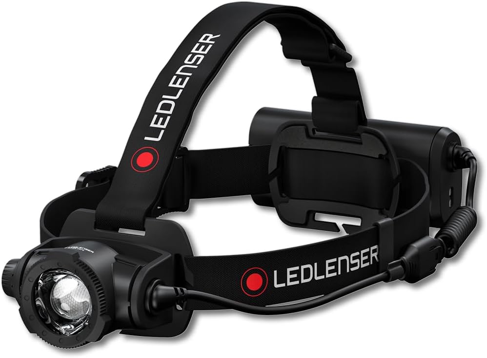 Ledlenser H15R Core - Rechargeable Outdoor LED Head Torch, Super Bright 2500 Lumens Headlamp, 250 Meter Focus, Professional Head Torch Rechargeable, Up to 80 Hours Running Time
