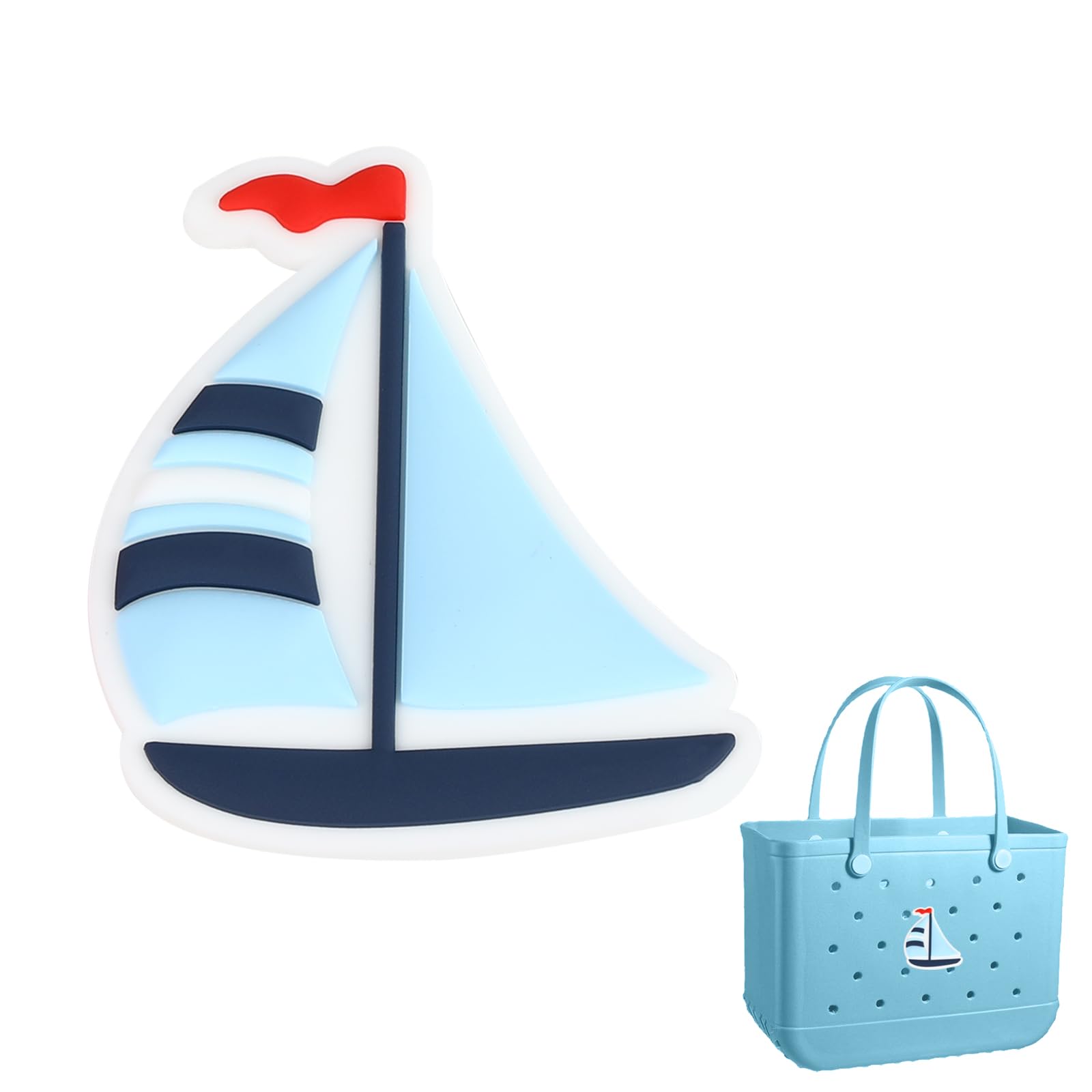 ZEOXUER Charms for Bogg Bag: PVC Rubber Compatible Decorative Inserts for Handbag & Beach Tote