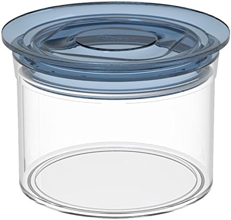 BIESSE Round airtight containers,with Silicon Gasket, 550 ml, Light Blue, 12.4 x 12.4 x 9 cm