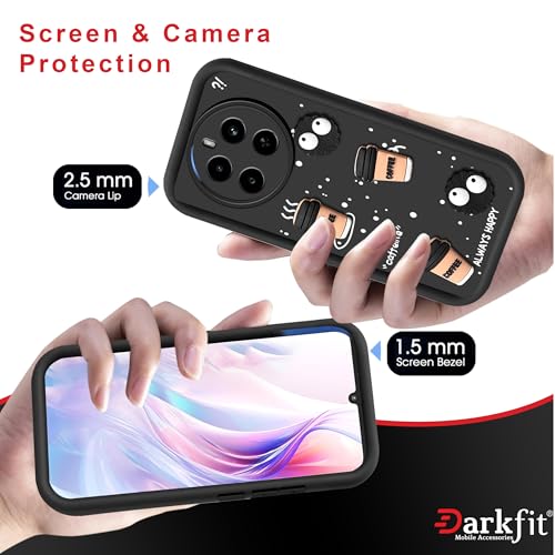 Image of Back Case Cover Compatible with Realme P1 5G | Cute Fun Cartoon Ball 3D Coffee Silicone Case | Body Protection | Camera Protection | Shock Proof | Color Black | Pack of 1