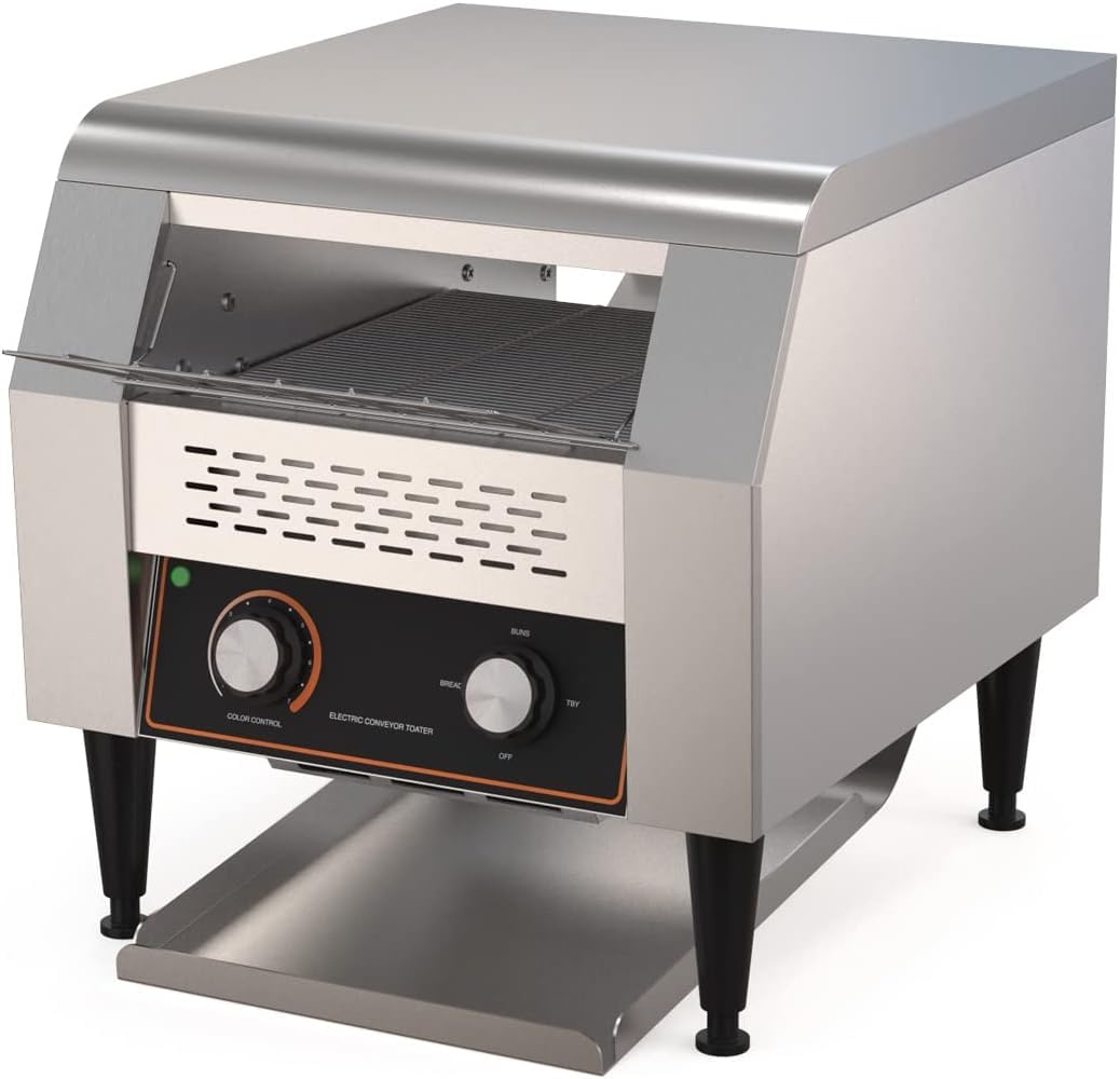 Tostapane A Nastro Commerciale Ad Alta Efficienza - 150 Fette/Ora, Macchina Rotativa per Toast Ideale per Hotel, Ristoranti, Bar E Buffet.