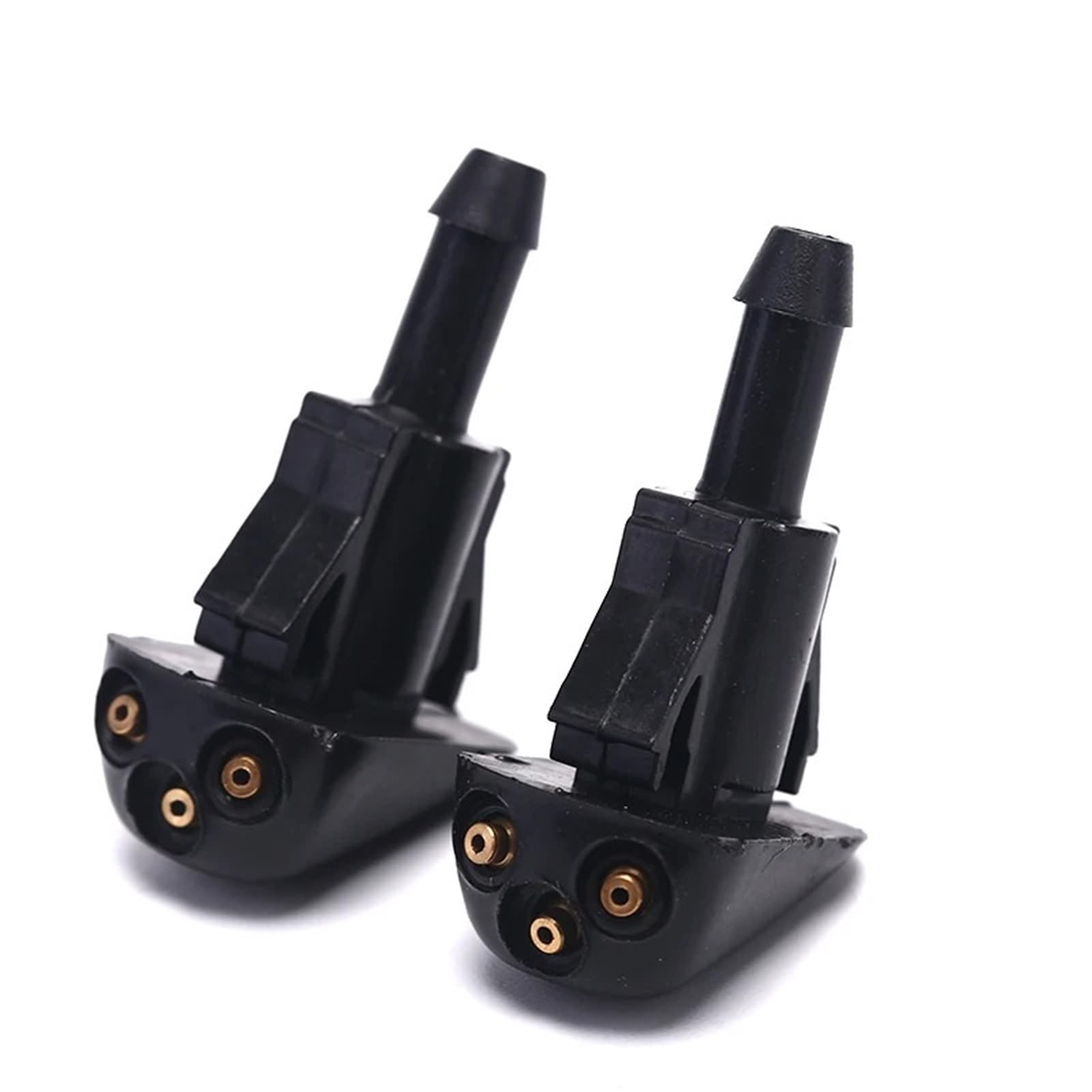 Pacgydk One Color Car Windshield Nozzles 2 Pcs/Set Car Universal Front Windshield Wiper Nozzle Jet Sprayer Kits Sprinkler Water Fan Spout Cover Washer Outlet